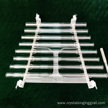 Perforated Clear Crystal Singing Harp